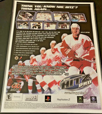 NHL Hitz Pro / Nicklas Lidstrom - Vintage Hockey Gaming Print Ad / Wall Art MINT picture