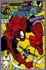 AMAZNG SPIDER-MAN #345 VENOM CLETUS KASADY CARNAGE 1991 BAGLEY LARSEN NM- GLOSSY picture