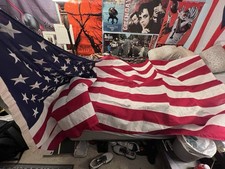 Allied Materials Co Vintage 50 Star Stitched American Flag 9 1/2’ x 5’ picture