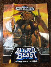 Sega Genesis Altered Beast 16-Bit Cartridge Poster Original 1989 picture