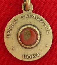 Vintage CATACOMB Relic Medal POPE PAUL VI Religious Catholic CATACOMBS OF ROME picture