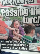 Th The New York Post Saturday September 12 2026 Passing the torch picture