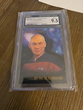 STAR TREK TNG CAPTAIN JEAN-LUC PICARD 1993 SKYBOX MASTER SERIES#09 CGC 9.5 Mint+ picture
