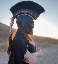 Agamemnon Odyssey Greek Warrior Helmet Replica, Spartan Cosplay helmet Halloween picture