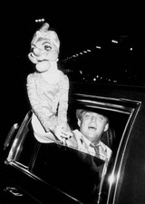 American actor & puppeteer Wayland Flowers at an American Booksell- Old Photo 3 picture