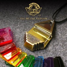 11PCS Digimon Adventure Evolution Badge Tag & Crest Emblem Necklaces Keychain picture