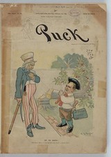 Photo:Puck Magazine Cover 1894 McKinley Uncle Sam Cherry Tree Cartoon picture