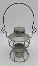 Dressel Arlington NJ PRR Railroad Lantern Clear Glass Globe Train Lamp Vintage picture