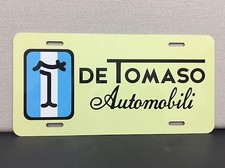 DE TOMASO MANGUSTA PANTERA AUTOMOBILI LICENSE PLATE picture