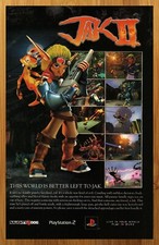2003 Jak II 2 PS2 Playstation 2 Vintage Print Ad/Poster Jak & Daxter Promo Art picture
