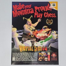 Virtual Chess 64 Nintendo 64 N64 Proud Print Ad/Poster picture