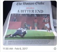 Tom Brady   Misprint By Boston Globe picture