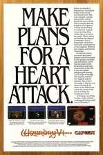 1994 Wizardry V 5 Heart of the Maelstrom SNES Print Ad/Poster Video Game Art picture