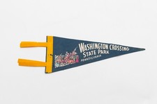 Vintage Washington Crossing State Park Pennsylvania Souvenir Felt Pennant 12