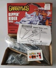 GARGOYLES RIPPIN' RIDER CYCLE ROCKET STONE VINTAGE 1995 KENNER MOTORCYCLE MODEL picture
