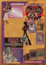 2008 Yu-Gi-Oh GX Anime/TCG Enemy of Justice Print Ad/Poster CCG Cards Promo Art picture