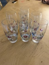 7 Stunning VTG Block Crystal Highball Glasses ‘Cabaret’ Discontinued Poland EUC picture