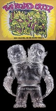 Japan Planet X Asia Clear Frankie Freddy Two Head Creep Sofubi Kaiju Soft Vinyl picture