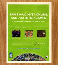 SAM & Max - Myst Online GameTap Play for Free - Video Game Print Ads Poster 2007 picture