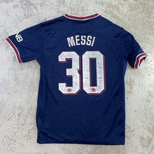 Jordan Paris Saint-Germain 2021-22 Home Jersey Messi #30 Dri-FIT Men's M Navy picture