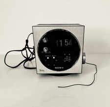 Vintage Sony Digimatic TFM-C550W Weather FM/AM Flip Clock Radio Wood Grain Works picture