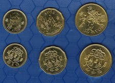 Macao ，1993-2010  3 coins set  10 20 50 AVOS，UNC picture
