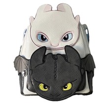 Loungefly How to Train Your Dragon Toothless & Light Fury Mini Backpack NWT picture