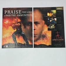 Apocalypse PlayStation 1 PS1 Bruce Willis Praise Print Ad/Poster Official Promo picture