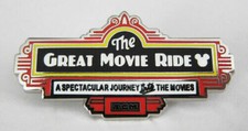 Disney Pin Great Movie Ride Hidden Mickey Disney World Attraction Signs picture