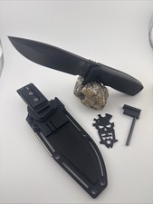 Blackout Tactical Fixed Blade Knife Sheath Hunting Survival Knife Sharpener+Tool picture