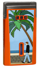 Elie Bleu Limited Edition Orange Casa Cubana Torch Lighter, EBJ1575, New In Box picture