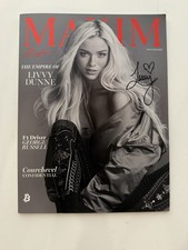 Olivia Livvy Dunne Maxim Cover Issue signed  - Only 3 available On Her Passes picture