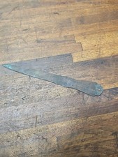 A185-Rare Antique YORK SAW WORKS advertising brass letter opener picture