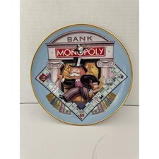 Franklin Mint Heirloom Monopoly Porcelain Limited Edition Collector Plate 8.25