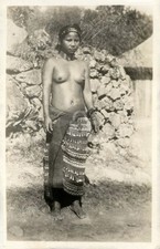 Philippines Igorot Bontac Woman 2 1920s RPPC Photo Postcard COPY picture