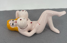 Vintage Naughty Naked Lady Boobs Breasts Salt Pepper Shakers Japan Full Body picture