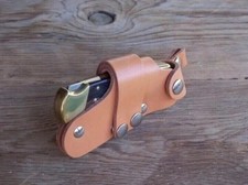Quick Draw Release Leather Knife Sheath for Buck 110 Knives picture