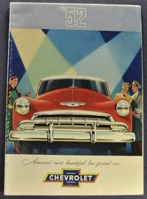 1952 Chevrolet Brochure Belair Fleetline Styleline, Wagon Nice Original 52 picture