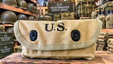 U.S. MODEL SHOTGUN SHELL POUCH KHAKI 1942 picture