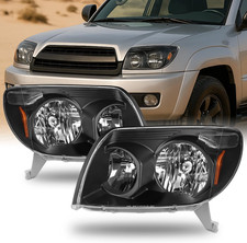 - for Toyota 4Runner Sport SUV Replacement Black Headlights Driver/Passenger Hea picture