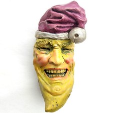 Funny Moon Sculpture Unique Santa Moon for All Seasons, Indoor-Outdoor Wall Art, picture