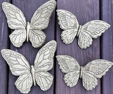 Vintage 1962 MCM Homco Butterflies Gold Set of 4 Wall Art USA Decor Butterfly picture