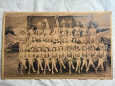 1923 HAGENBECK-WALLACE Circus Photo Card ALL SHOWGIRLS 6.5 x 10.5 in. - ANTIQUE picture