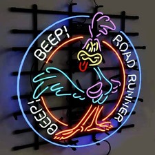 US STOCK Road Runner Beep Neon Sign 24