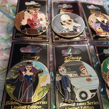 Disney Studio Store Hollywood Dark Tales Series Limited Edition 300 Set Of 8 Pin picture
