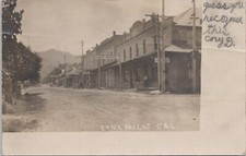 RPPC Etna Mills California Street Scene Blake Hotel Corner Saloon 1908 Siskiyou picture