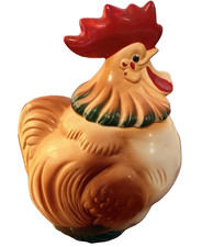 Vintage Ceramic Sierra Vista Rooster Cookie Jar California Pottery Cute picture