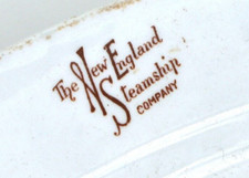 RARE PRISCILLA STEAMER PLATE DISH NEW ENGLAND STEAMSHIP COMPANY NARRAGANSETT picture
