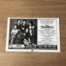 MUSIC29 MAGAZINE ADVERT 5X8 MATT DILLON IN THE OUTSIDERS picture