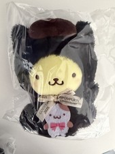 GODIVA x Sanrio Pompompurin Black Cat Plush Charm Keychain Japan 2026 picture